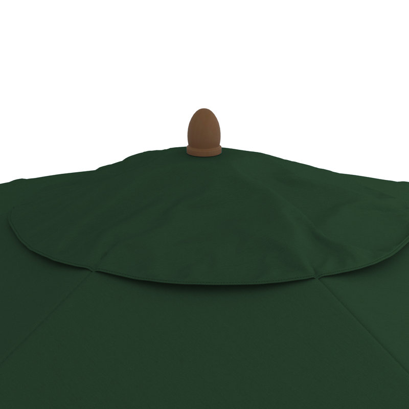 Parasol de marché Henry Street, Vert chasseur - polyester