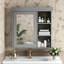 Armoire à pharmacie 30,25 "avec miroir de haute qualité, fixation murale, tablette ajustable pour divers articles, salle de bain à miroir 30" x 28 ", portes à fermeture douce, rangement quotidien