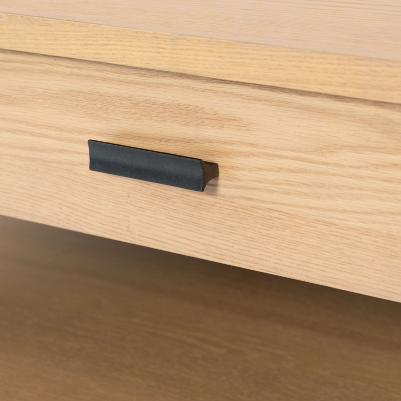 Jaylessa Wood 1 Drawer Coffee Table, Natural