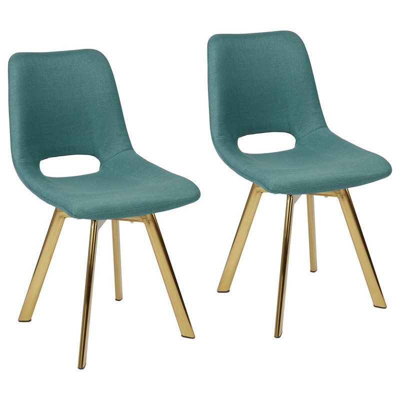 Steinsel Dining Chair, Dark Grey, Brass
