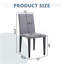 Deux chaises de salle à manger en lin et coton gris clair, simples et polyvalentes, confortables et accompagnées. Des chaises de salle à manger exquises et polyvalentes offrent une nouvelle expérience confortable. (Ensemble de 2)-300753548