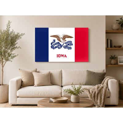 Iowa State Flag — Official Hawkeye State Canvas Wall Art