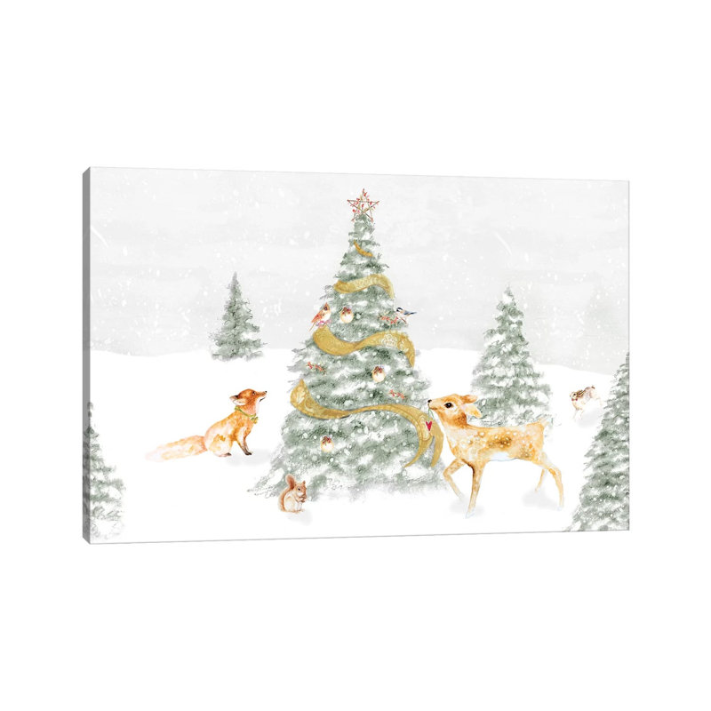 Woodland Christmas I by Janice Gaynor - Wrapped Canvas Print, 101.6 cm H x 66.04 cm W x 1.91 cm D