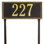 Egg and Dart 1-Line Lawn Address Sign