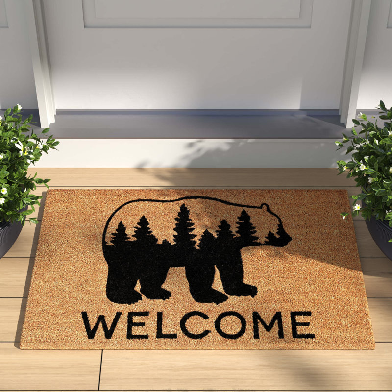 Tapis d'extérieur antidérapant Loyola Bear Country 36 po x 24 po