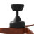 42" W Smart Walnut Ceiling Fan with LED Light & Bluetooth Control