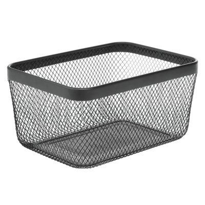 iDesign Metal Mesh Pantry Basket for Kitchen Organization and Storage -
