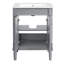 24'' Bathroom Vanity With Sink, 2 - Tier Storage Cabinet Featuring Solid Wood Frame, Boards, And Glossy Ceramic Basin For Use Modern Basin, Exquisite Metal Handles, Frame Organization