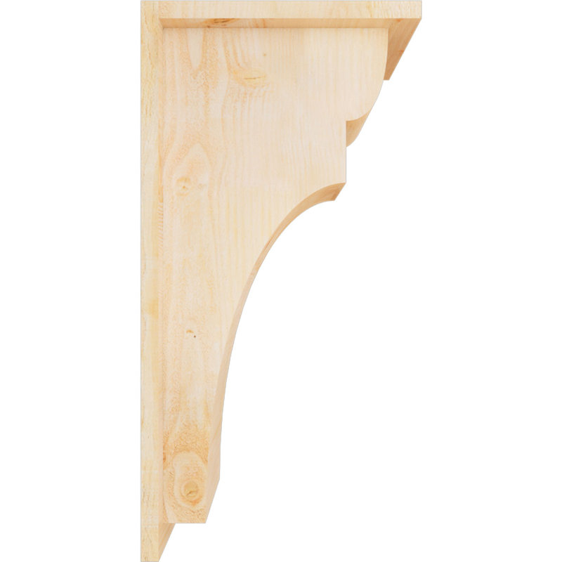 Yorkshire Yorktown avec plaque arrière, H 24 po x l 8 po x P 12 po, Sapin de Douglas, Sciage brut