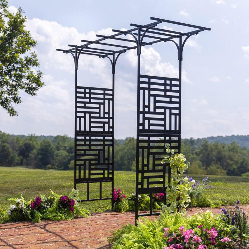 Geometric Pagoda Metal Garden Arbor