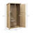 Freestanding Wooden Outdoor Storage Cabinet With Adjustable Shelves And Waterproof Asphalt Roof For Garden Tools-770146991