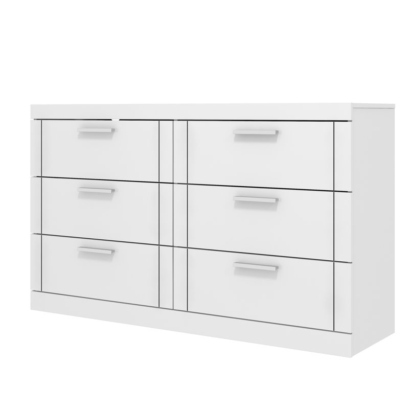 6 Drawer Chest, White