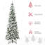 Arbre de Noël artificiel pin enneigé 7,5 pi avec des branches réalistes et 668 pointes