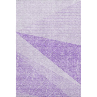 Premium Machine Washable Jaxxon Lavender Rug