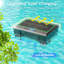 Robot de nettoyage de piscine INSE Y90 - Batterie longue durée de vie de 5100 mAh, double charge solaire + USB, planification de chemin en forme d'arc, étanche IPX6, télécommande