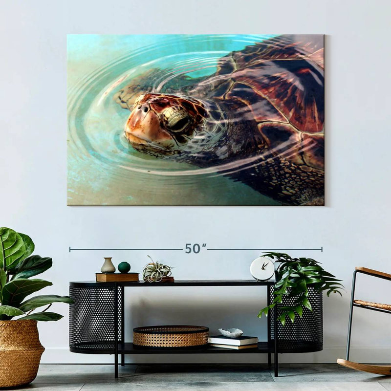 Brampt Peaking Turtle, 34" H x 51" W