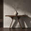 Console Mid-Century avec base en V-1113354557