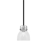 Mini-luminaire suspendu avec tige en verre transparent 6 po Easton