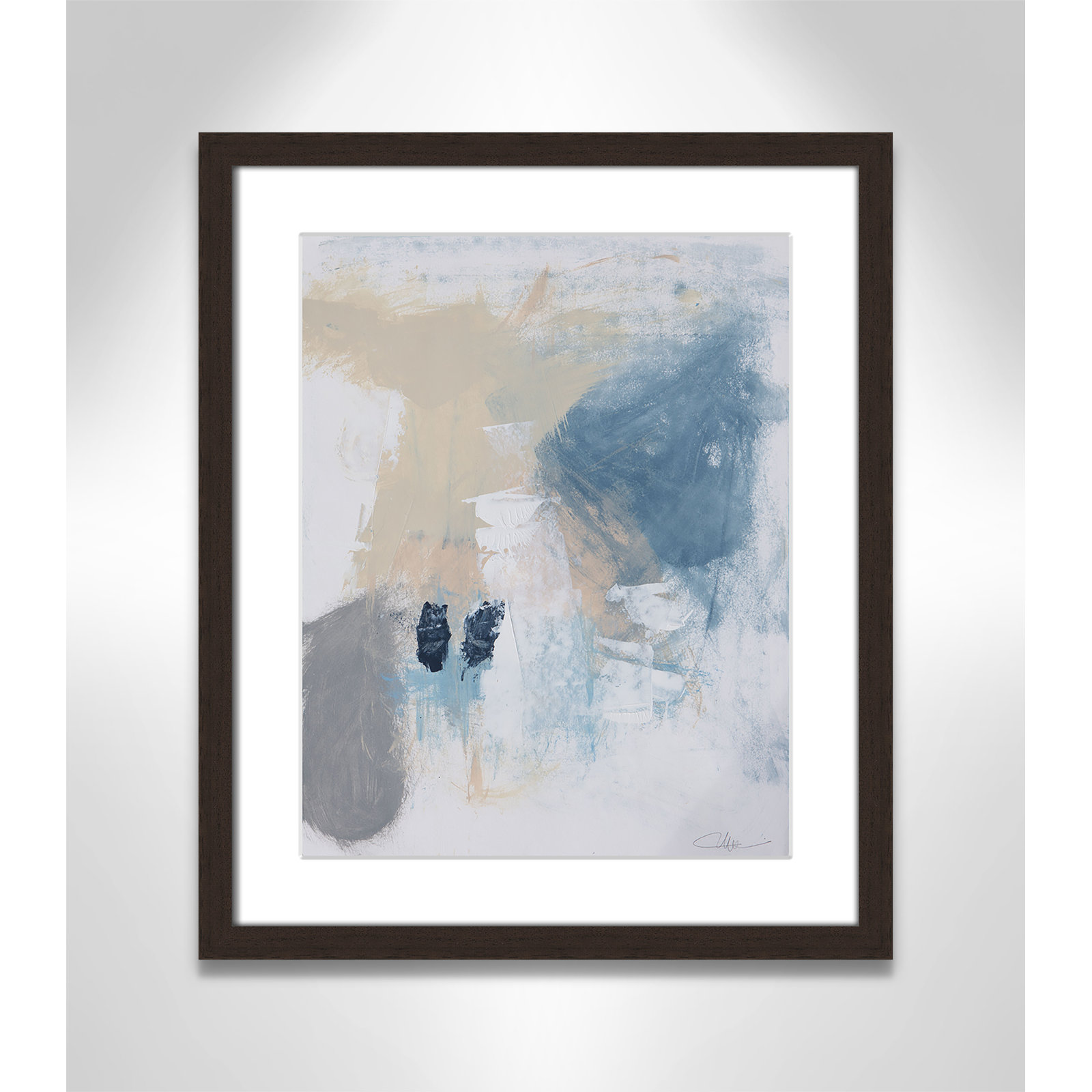 Coastal Carnival II Print by Casa Fine Arts, White, 19" H x 16" W x 1.25" D, Walnut Single Picture Framed Paper