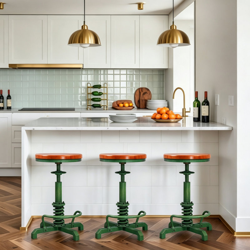 Javin Stool, Green, 3