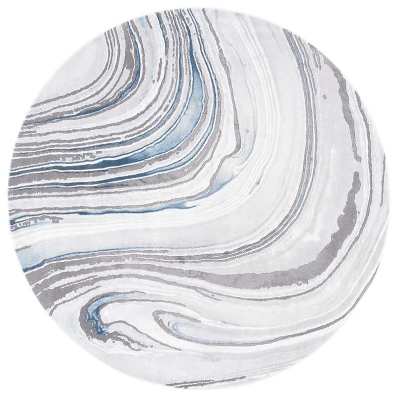 Tapis abstrait Craft Performance, Rond 6 pi 7 po