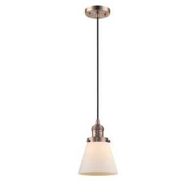 Luminaire suspendu conique à 1 lumière Parkview