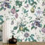 Sierra Floral Black Wallpaper-129519559