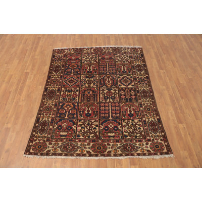 Garden Design Wool Traditional Rug 5x7
