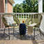 Chaise d'extérieur en osier de patio, rotin en PE et structure en fer, ensemble de 2-936355345