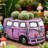 Small Succulent Planter Pots With Drainage Hole, Purple