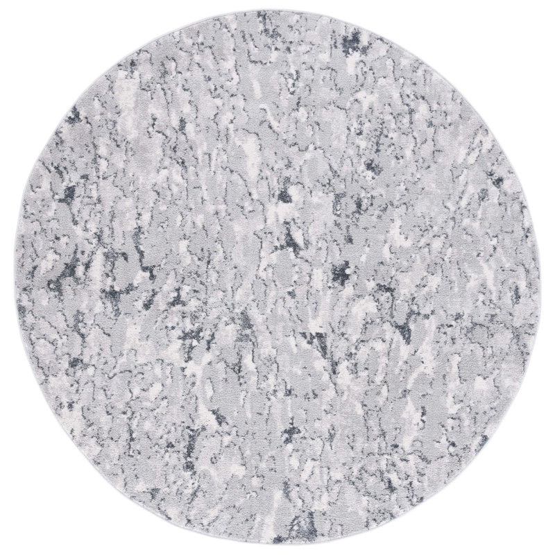 Ethellee Performance Abstract Rug, Round 6'7"