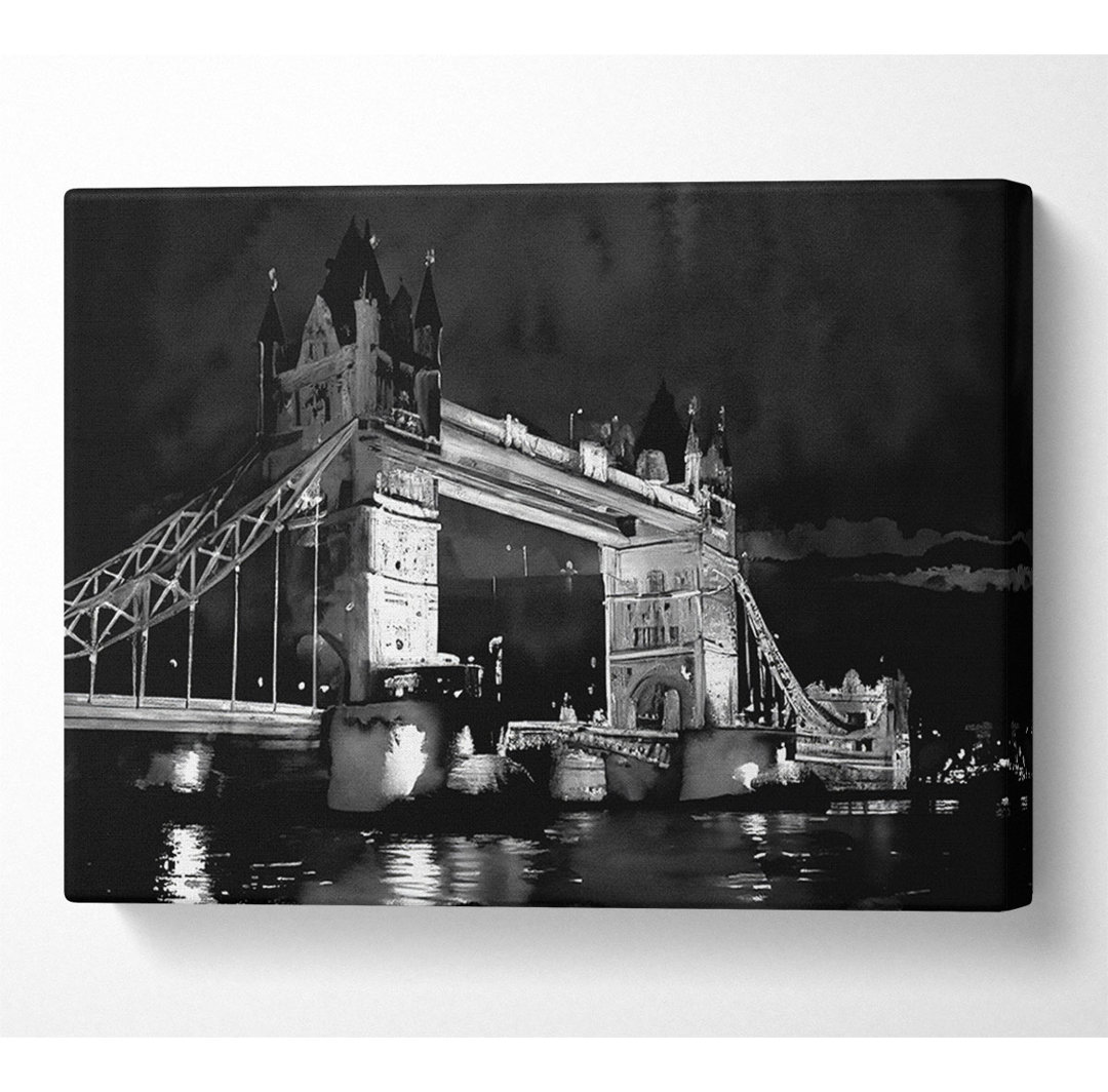 London Tower Bridge B N W - Kunstdrucke auf Leinwand