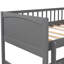 Bunk Bed With Loft In Grey Two Drawers - Bedroom Addition Twin And Extra Storage Options, Versatile