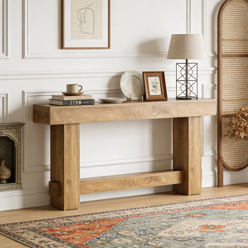 Rustic Sofa Hallway Table with Stable Legs