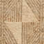 Tapis géométrique en jute tissé à la main-22386794