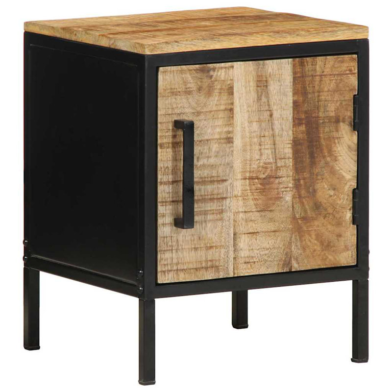 30cm W Metal Bedside Table