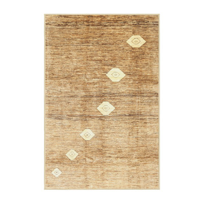 Tapis brun contemporain