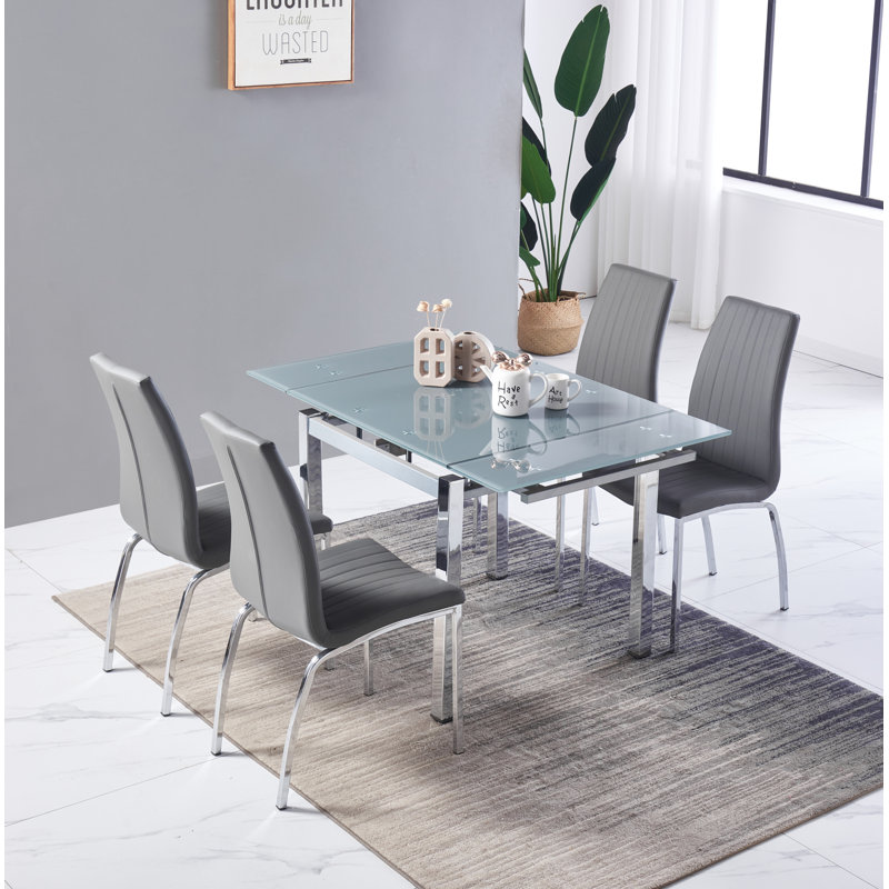 Hearne Dining Set, Grey , Grey 