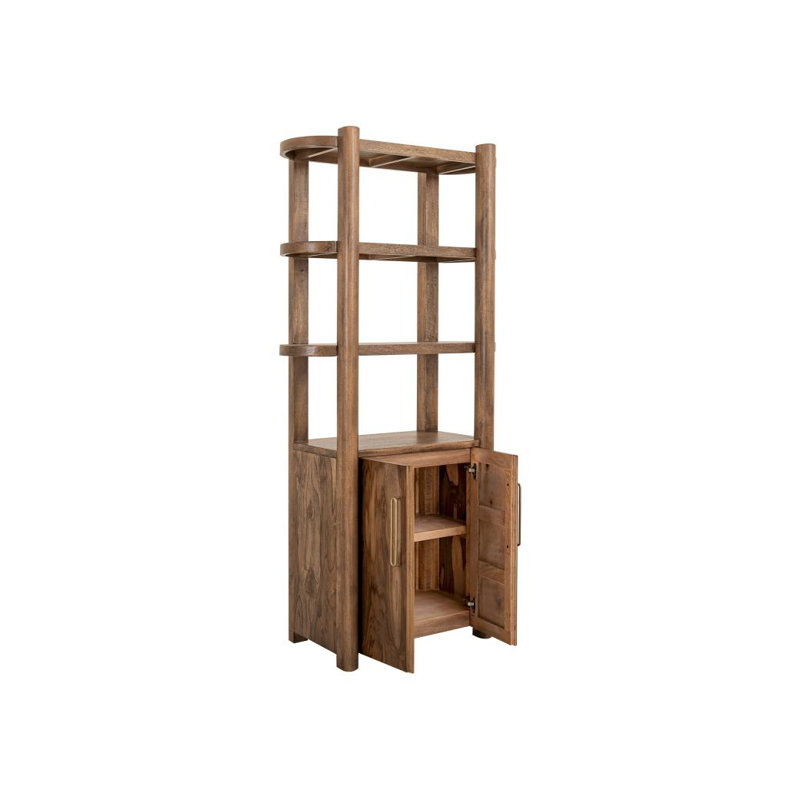 Balam 2 Door, 3 Shelf Pier, Brown, Light Brown