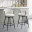 Tabouret de bar pivotant à motif courbé-1118160425-1291431363