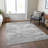 Machine Washable Indoor/Outdoor Christain ACN1397 Silver Rug-109533934