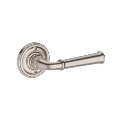Dunsmoor Passage Lever with Traditional Round Rose in Venetian Bronze