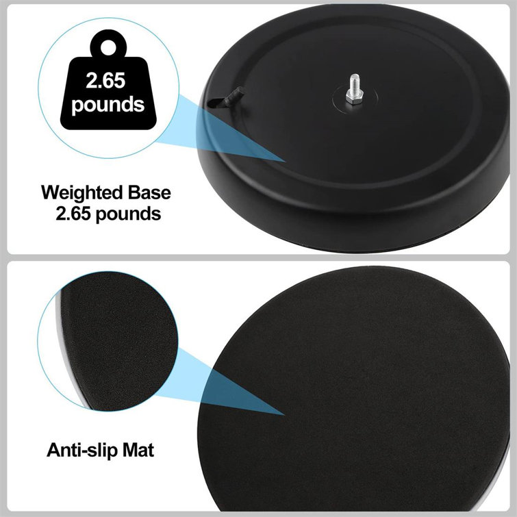  Black Paper Towel Holder Countertop,Heavier Base(2.65