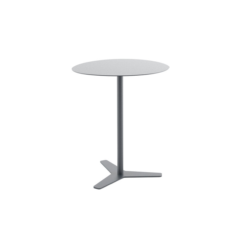 Schenk Pedestal End Table, Anthracite