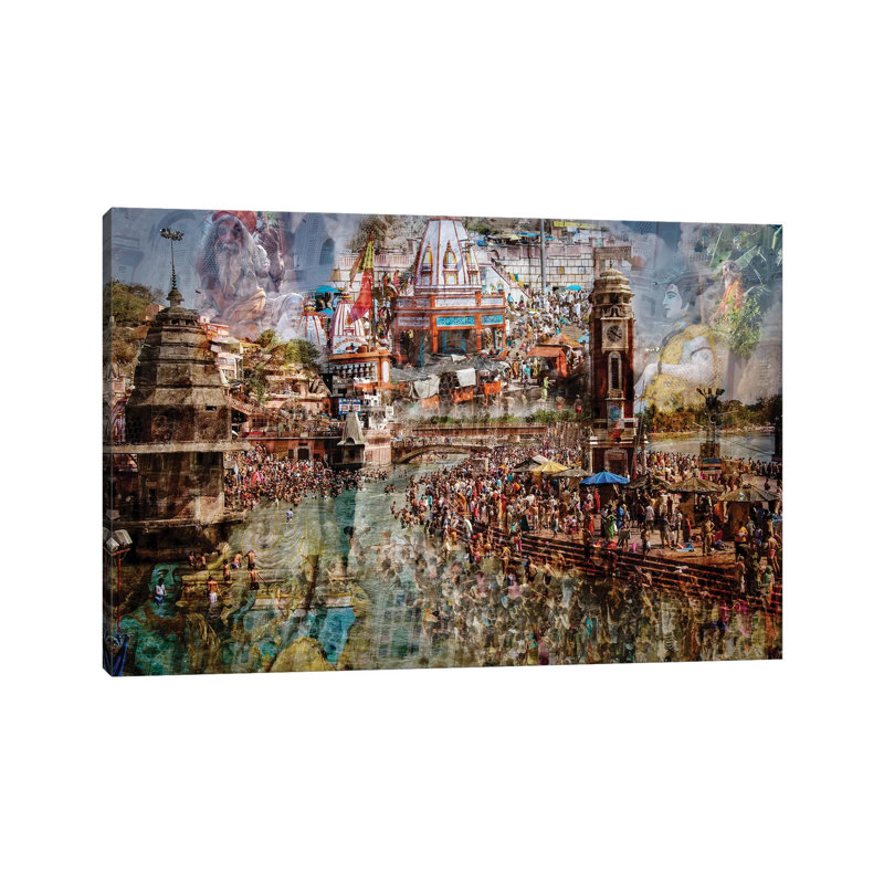 Holy India by Ralf Kayser - Wrapped Canvas Print, 20.32 cm H x 30.48 cm W