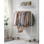 Gwenno 150cm Rolling Clothing Rack-414135072
