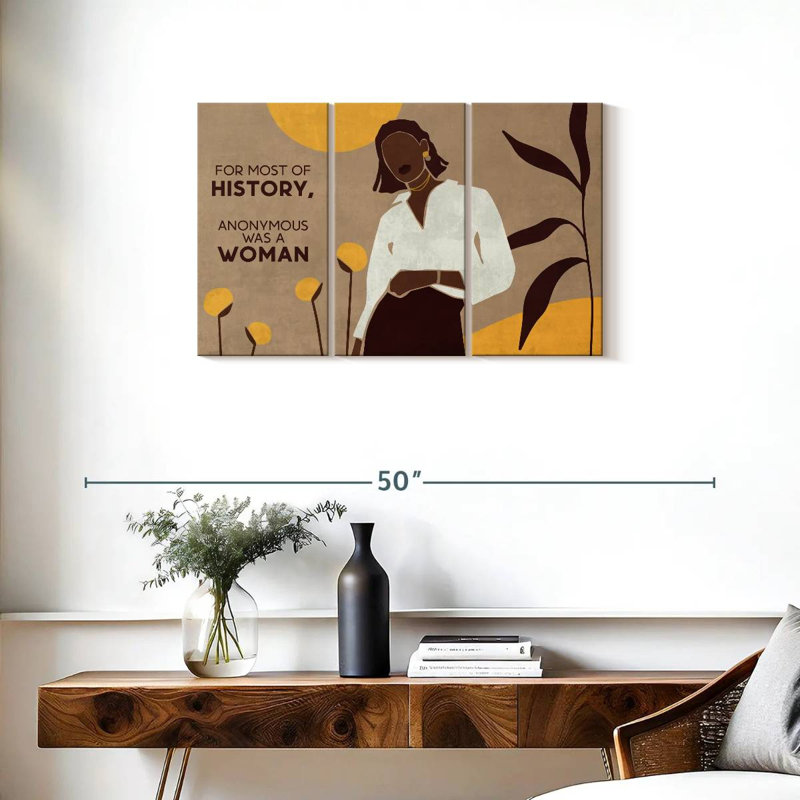 Black Woman Quote, 20" H x 33" W