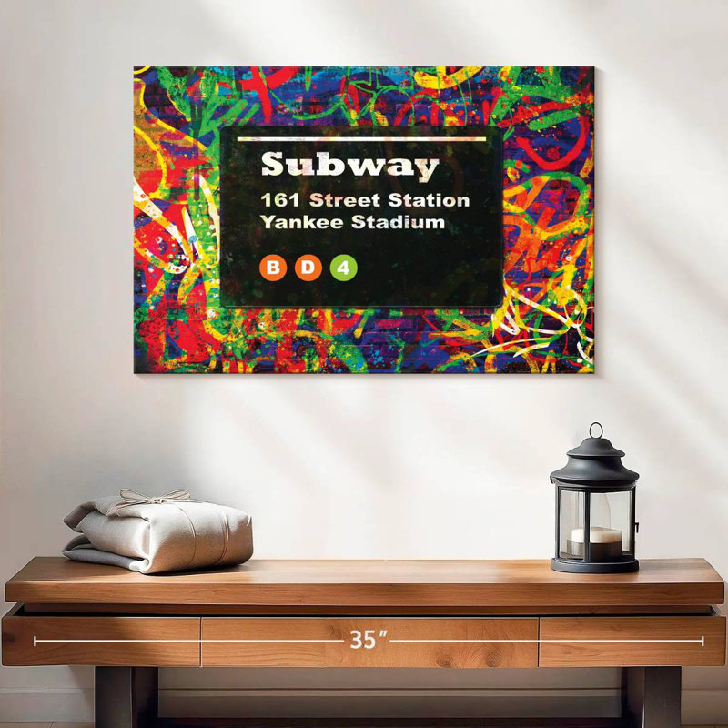 Tergel NYC Yankee Stadium Station, 24" H x 36" W