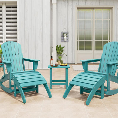 Repose-pieds pour fauteuil Adirondack, repose-pieds en PEHD Adirondack, repose-pieds extérieur résistant aux intempéries pour la cour extérieure de la piscine