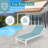 76.8" Long Aluminum Reclining Chaise Lounge Set-1430075268
